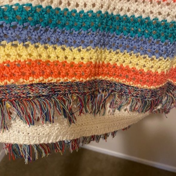 Aqua Crochet Knit Tank Top Rainbow - Picture 3 of 4